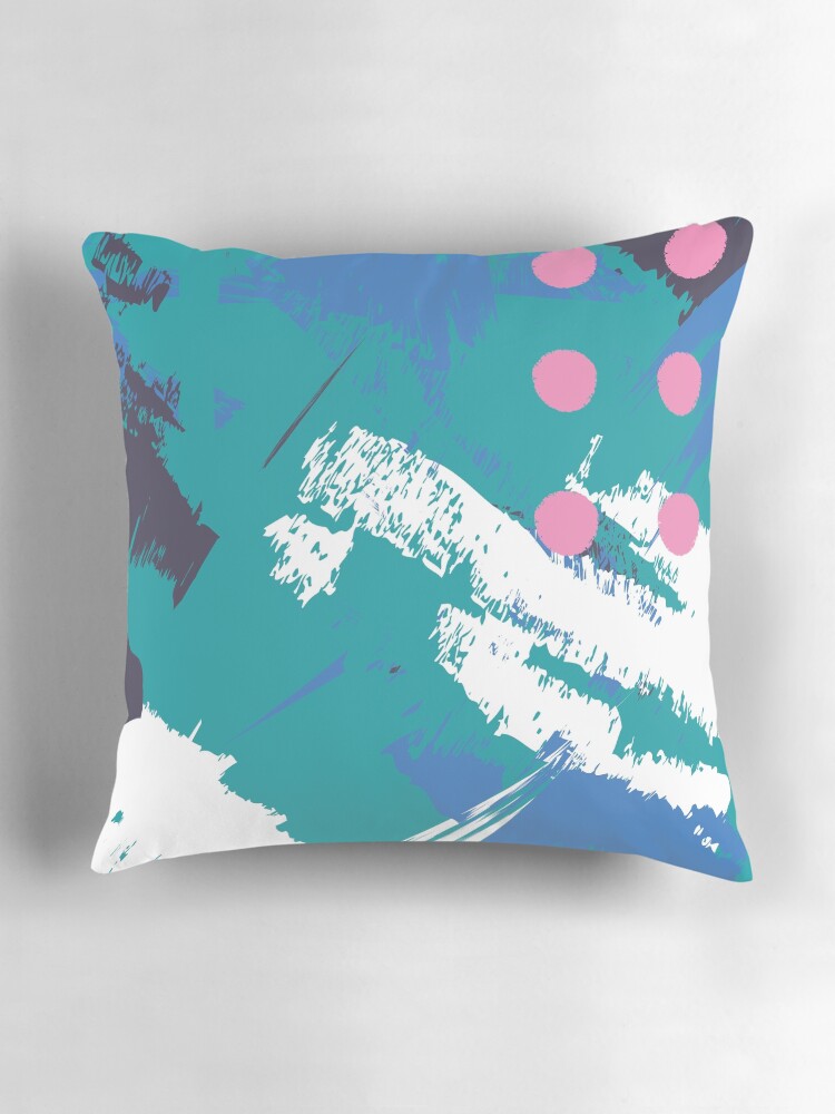 Thumbnail 3 of 4, Pillow, Sea Spray designed and sold by HoopandHoller.