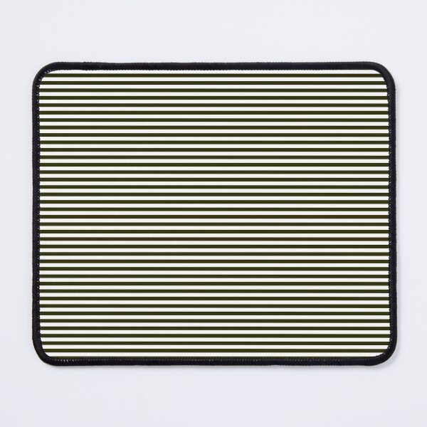 Item preview, Dark Green and White Horizontal Stripe Pattern designed and sold by ModdiesColors.