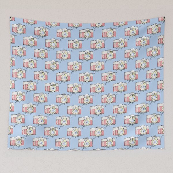 Item preview, Pastel Camera Pattern designed and sold by Naomi Shingler Bialek.