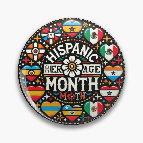 Item preview, National Hispanic Heritage Month: Celebrating All Countries, Flags, and Hearts United in Diversity designed and sold by SztylishDesigns.