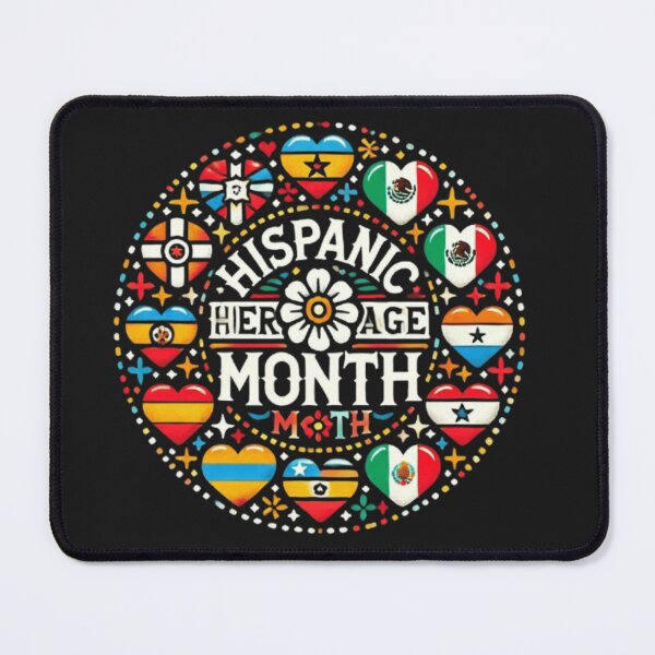 Item preview, National Hispanic Heritage Month: Celebrating All Countries, Flags, and Hearts United in Diversity designed and sold by SztylishDesigns.