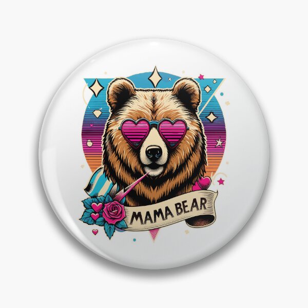 Item preview, Cosmic Mama Bear - Diseño vintage personalizable designed and sold by Capizione.