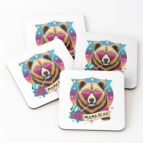 Item preview, Cosmic Mama Bear - Diseño vintage personalizable designed and sold by Capizione.