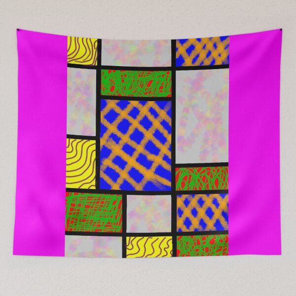 Item preview, Mondriana XII, a postmodernist reimagining. designed and sold by thalasson.