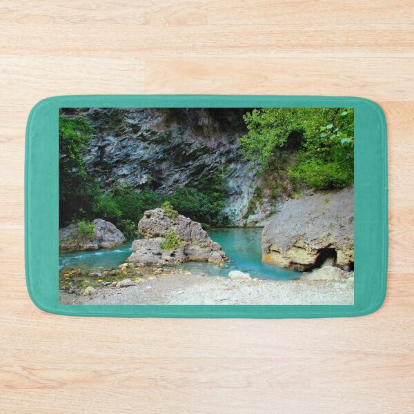 Item preview, Scenery with "Lu Vurghe" in Acquasanta Terme and waters designed and sold by Kristina Drozd.