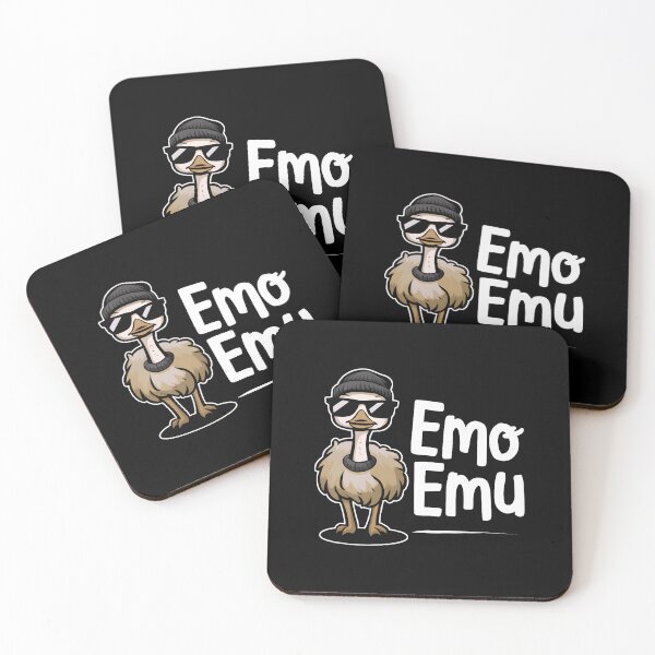 Item preview, Emo Emu: Edgy and Fun Design for Alternative Animal Lovers designed and sold by MillennialVibe.