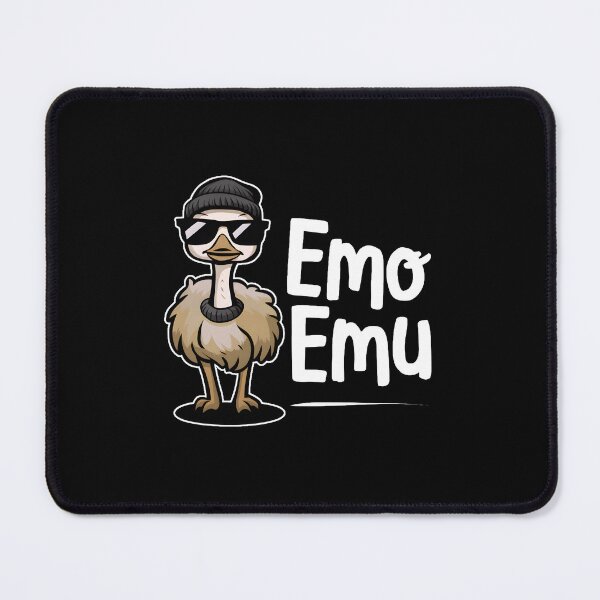 Item preview, Emo Emu: Edgy and Fun Design for Alternative Animal Lovers designed and sold by MillennialVibe.