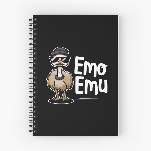 Item preview, Emo Emu: Edgy and Fun Design for Alternative Animal Lovers designed and sold by MillennialVibe.