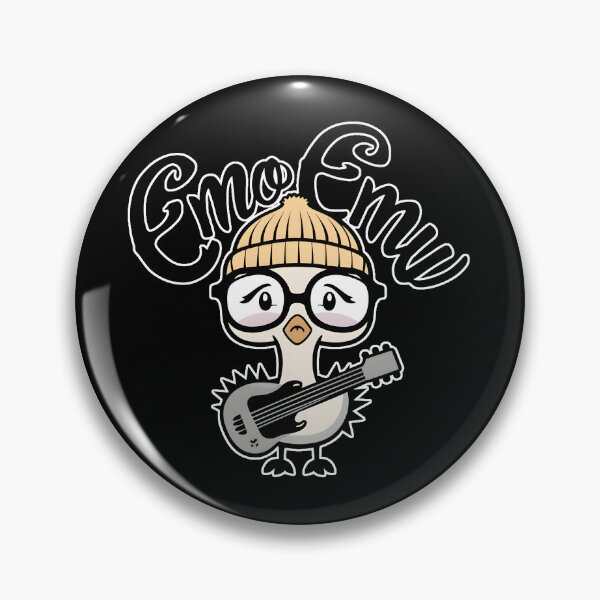 Item preview, Emo Emu 2.0: Quirky Alternative Design for Emo Lovers and Animal Enthusiasts designed and sold by MillennialVibe.