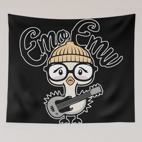 Item preview, Emo Emu 2.0: Quirky Alternative Design for Emo Lovers and Animal Enthusiasts designed and sold by MillennialVibe.
