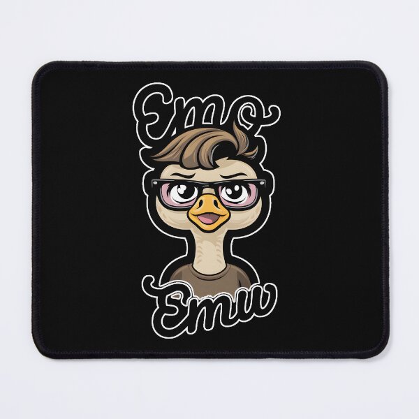 Item preview, Emo Emu: Quirky Design for Animal Lovers & Emo Enthusiasts designed and sold by MillennialVibe.