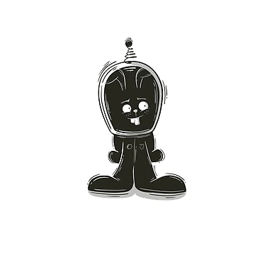 Artwork thumbnail, Astro Rabbit by NicoMTL06