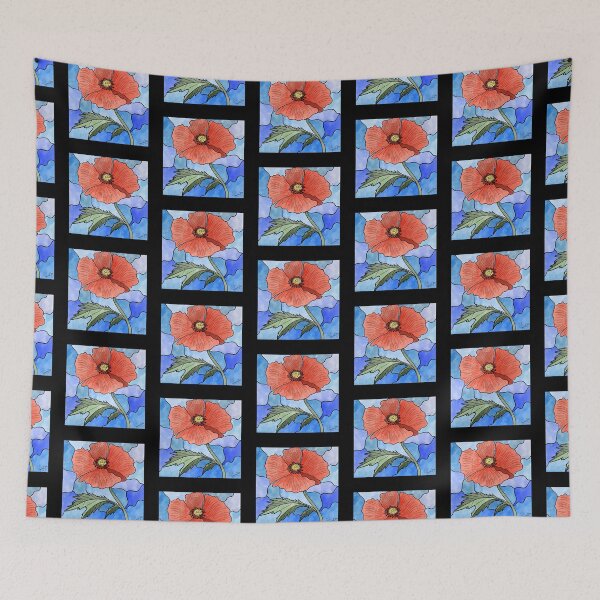 Item preview, August Birth Flower - Poppy designed and sold by Marguerite Artistry.