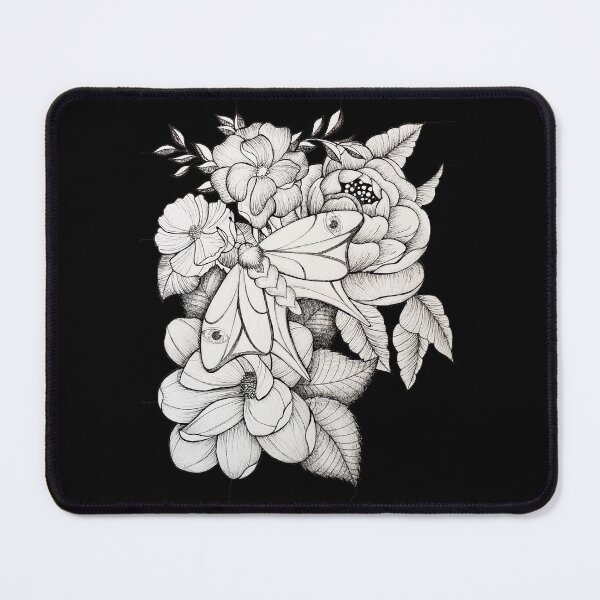 Item preview, Seeing eye moth with flowers designed and sold by FunChaosAmy.