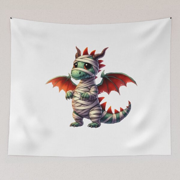 Item preview, Halloween Dragon Mummy designed and sold by doodIllustrate.
