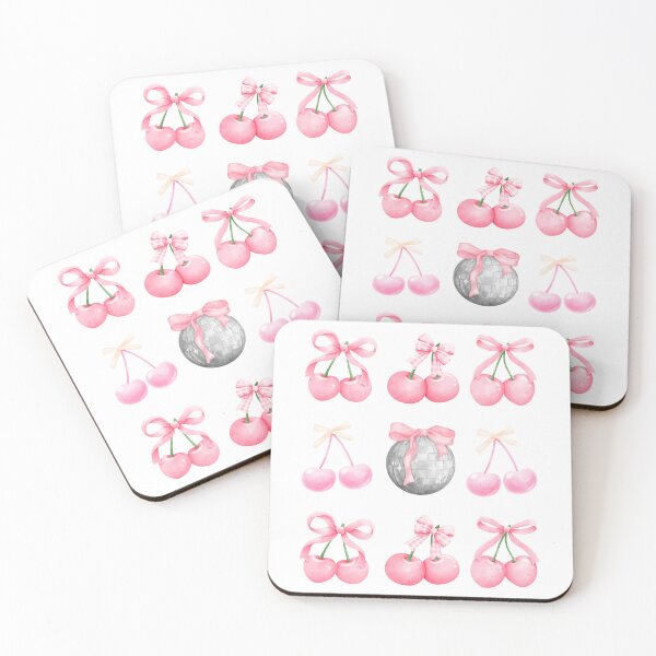 Item preview, Pink Coquette Disco Ball Coquette Cherries Girly  designed and sold by CCKimShop.