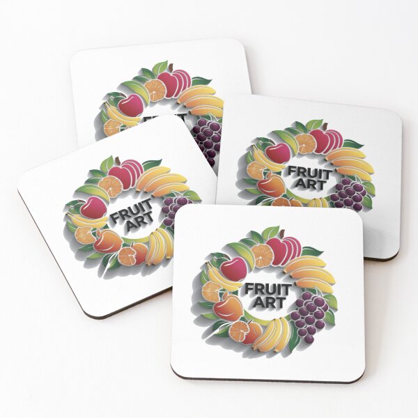 Item preview, A fruit art logo with a circle of fruit and the word fruit art designed and sold by PWDigitalArt.