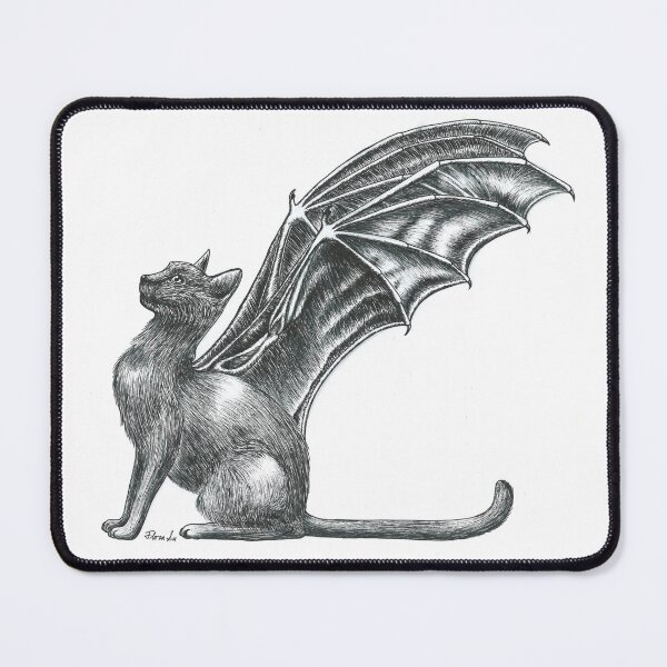 Item preview, Bat-winged cat designed and sold by Flora Su.