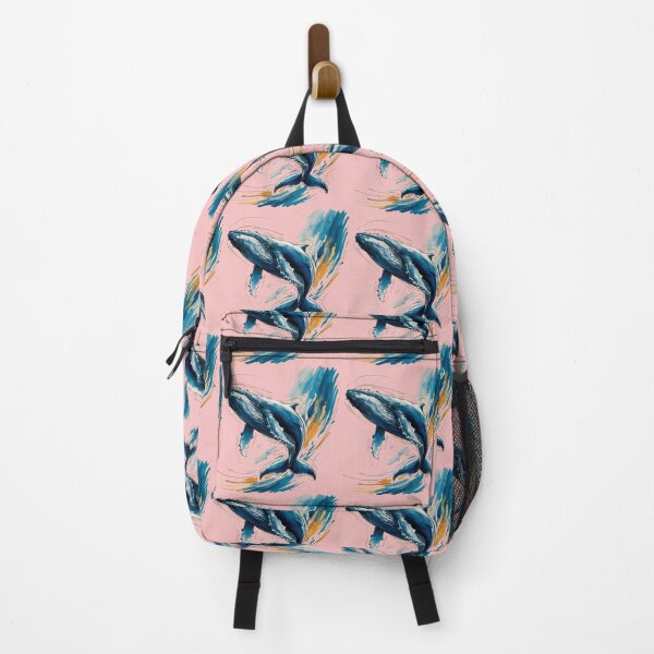 Item preview, A blue whale is leaping out of the water designed and sold by PWDigitalArt.