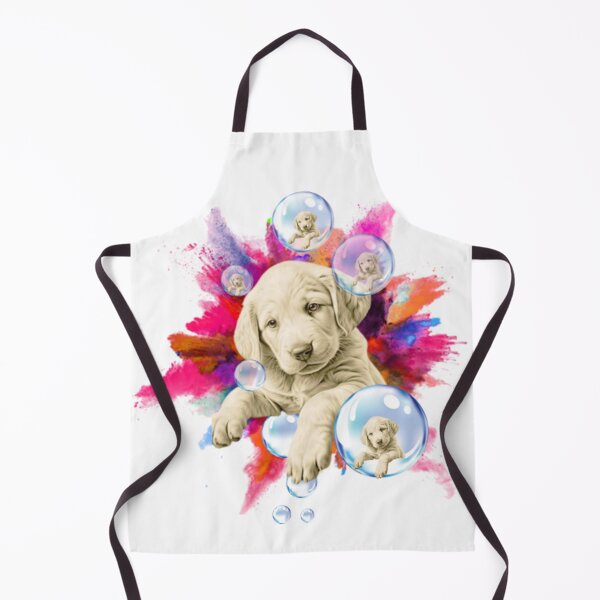 Item preview, puppy among burst of colors designed and sold by Belrovera.