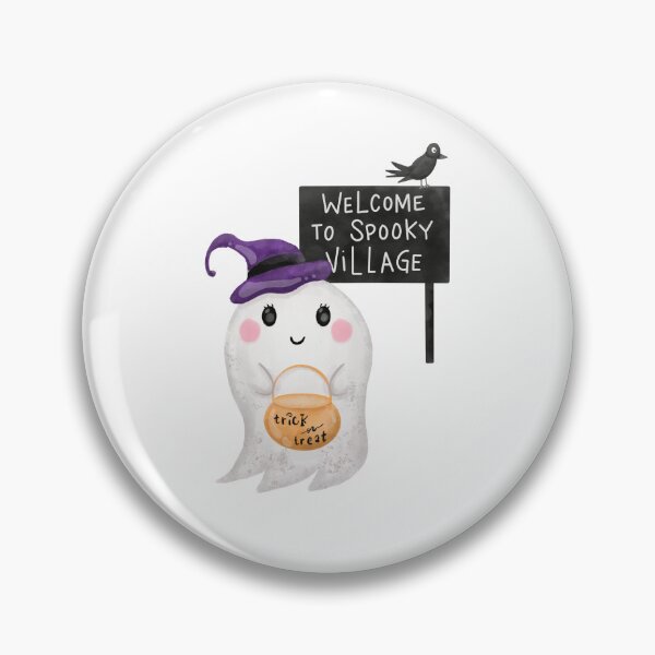 Item preview, Trick or Treat Cute Ghost: Welcome to Spooky Village designed and sold by Allison Sparkles.