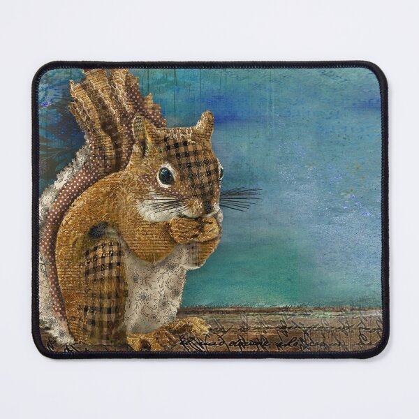 Item preview, Woodland Squirrel - Rustic Whimsical Retro Boho Wildflowers Forest Animal designed and sold by Jennifer Lambein.