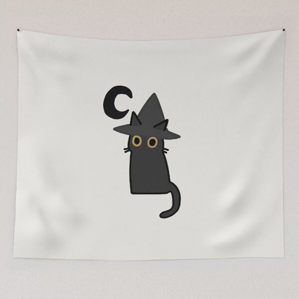 Artikelvorschau, Süße schwarze Halloween-Katze mit Hut entworfen und verkauft von fancykatze.
