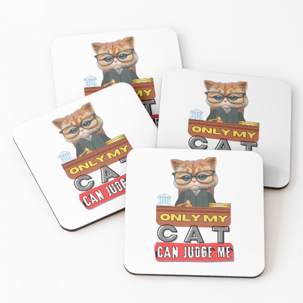 Item preview, Only My Cat Can Judge Me - Courthouse Cat designed and sold by brekotadesign.