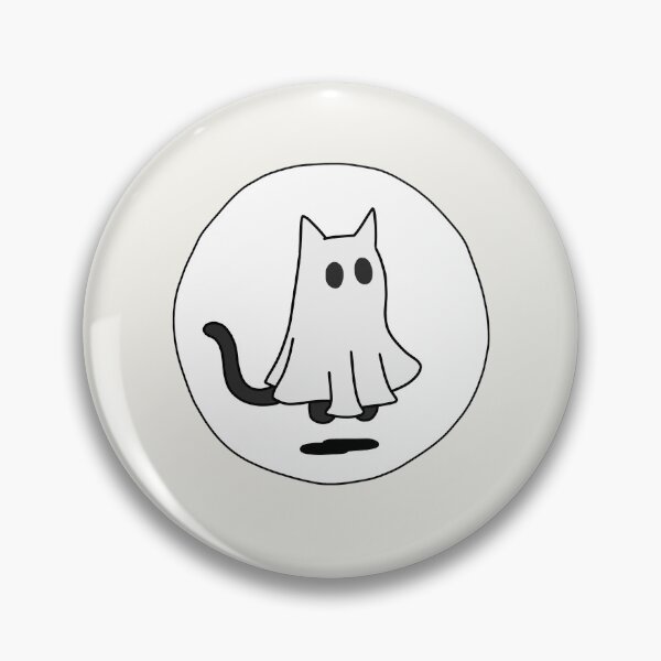 Item preview, Cute Halloween ghost black cat  designed and sold by fancykatze.