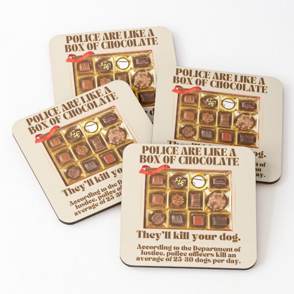 Item preview, Police are like a box of chocolate designed and sold by Planetary-Disco.