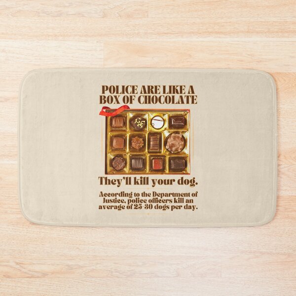Item preview, Police are like a box of chocolate designed and sold by Planetary-Disco.