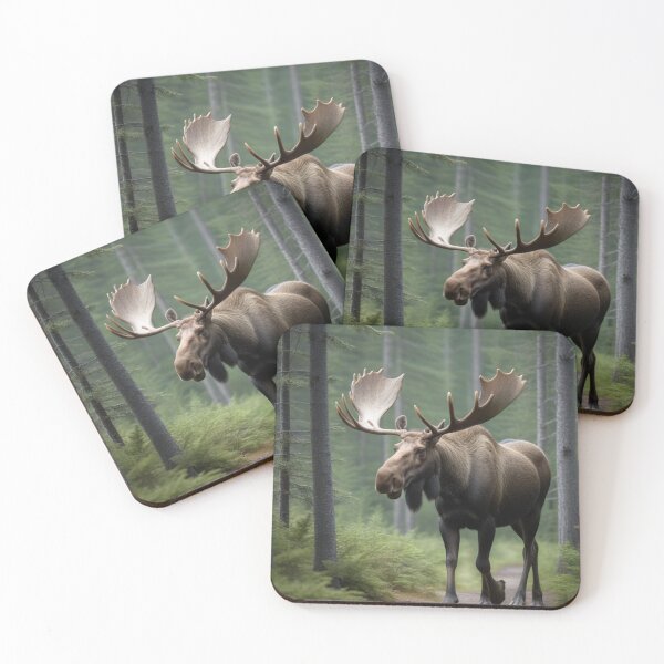 Item preview, A big moose walking through the forest designed and sold by pmah26.