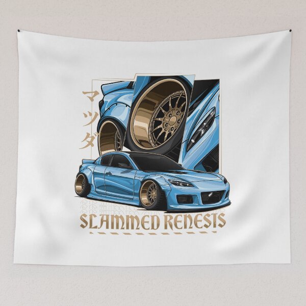 Item preview, RX8 Slammed Renesis (Blue) designed and sold by pjrstudio.