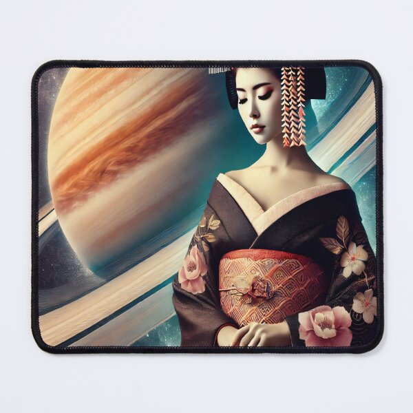 Item preview, Geisha Elegance in Saturn's Realm designed and sold by SakuraJapanArt.