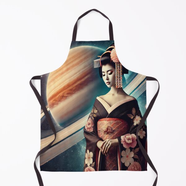 Item preview, Geisha Elegance in Saturn's Realm designed and sold by SakuraJapanArt.