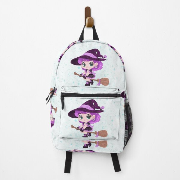 Item preview, Cute Chibi Witch Riding Her Broomstick designed and sold by emmajayne229.