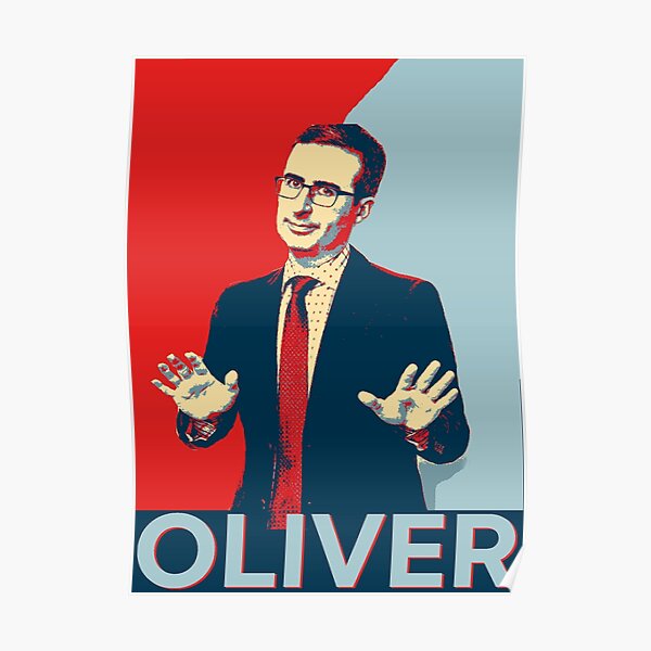 Poster John Oliver Redbubble