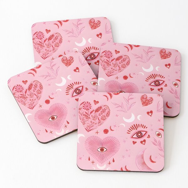 Item preview, Pink Coquette Y2K Heart Eye Collage Vintage Boho designed and sold by DALdesignstore.