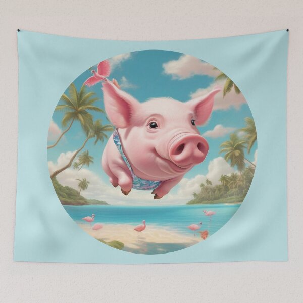Item preview, Pigs Fly in Paradise designed and sold by Vin  Zzep.