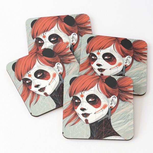 Item preview, The redhead japanese panda kemonomimi designed and sold by yearmoe.