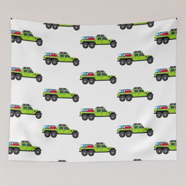 Item preview, Gladiator Rubicon 6x6 - Bright Green designed and sold by BlueSkyTheory.