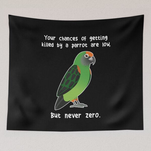 Item preview, Jardine's Parrot Never Zero designed and sold by Clara Hollins.