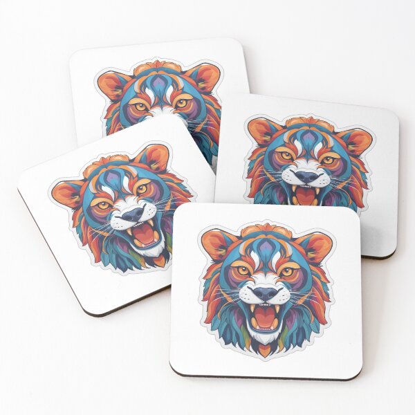 Item preview, Majestic Lion Head Sticker - Bold and Powerful Animal Design designed and sold by Icenutikul1122.