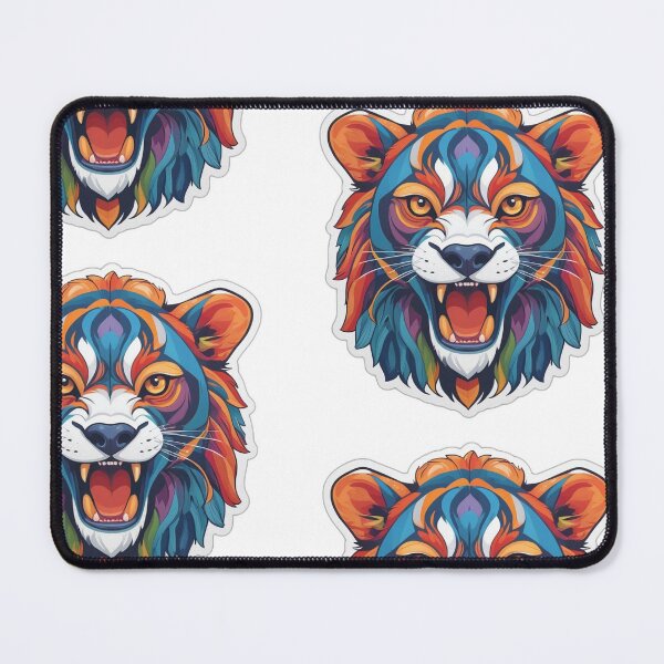 Item preview, Majestic Lion Head Sticker - Bold and Powerful Animal Design designed and sold by Icenutikul1122.