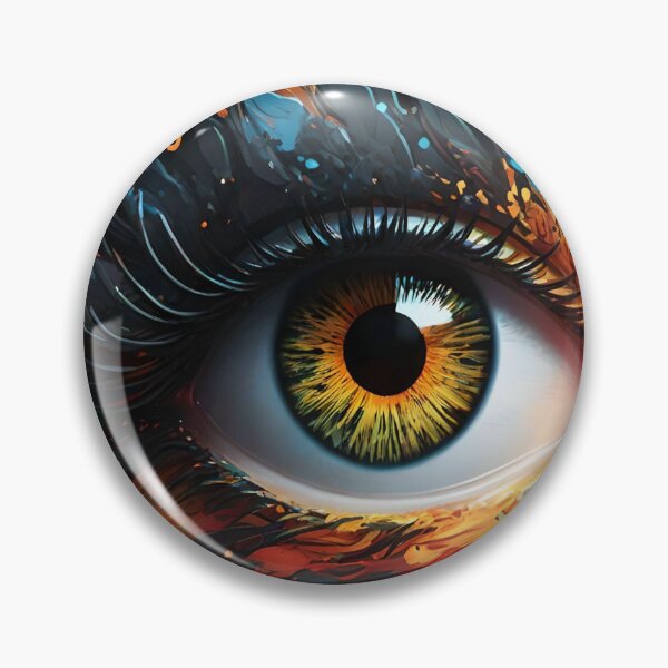 Item preview, Fiery Eye with Exploding Colors designed and sold by Fab-Haven.