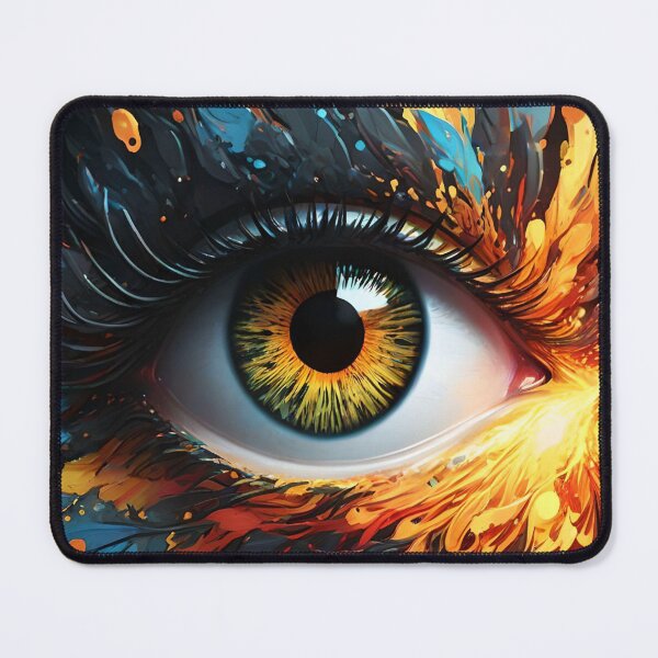 Item preview, Fiery Eye with Exploding Colors designed and sold by Fab-Haven.