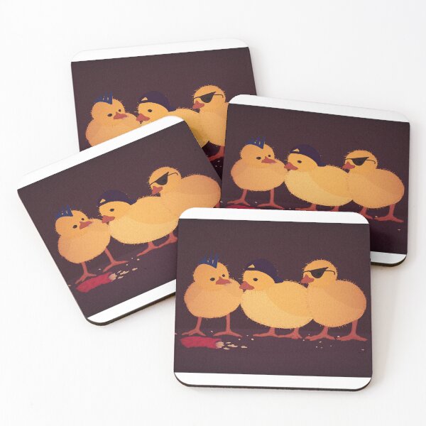Item preview, Three cool chicks (sharing a bag of potato chips) designed and sold by studio-kay-art.