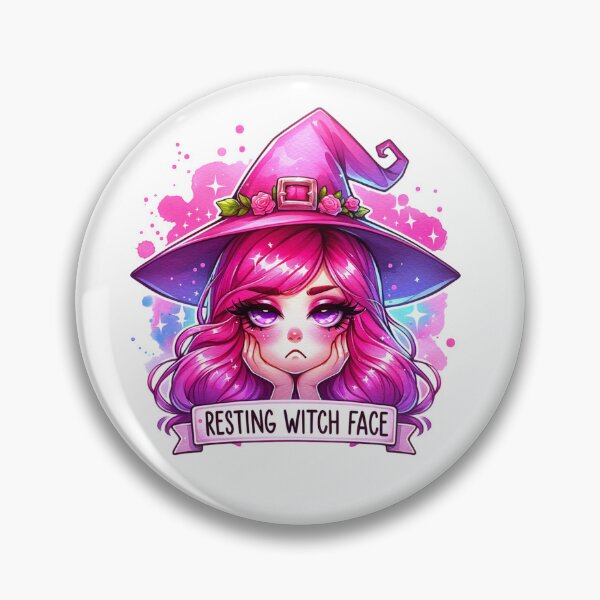 Item preview, Resting Witch Face Sticker and more designed and sold by CRandRRstickers.