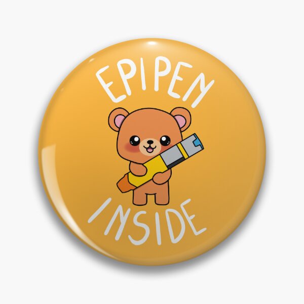 Item preview, Bear Holding Epipen designed and sold by AnthroTales.
