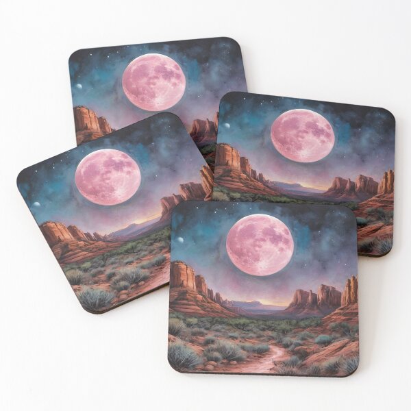 Item preview, Majestic Full Moon Over Desert Canyon designed and sold by Fab-Haven.
